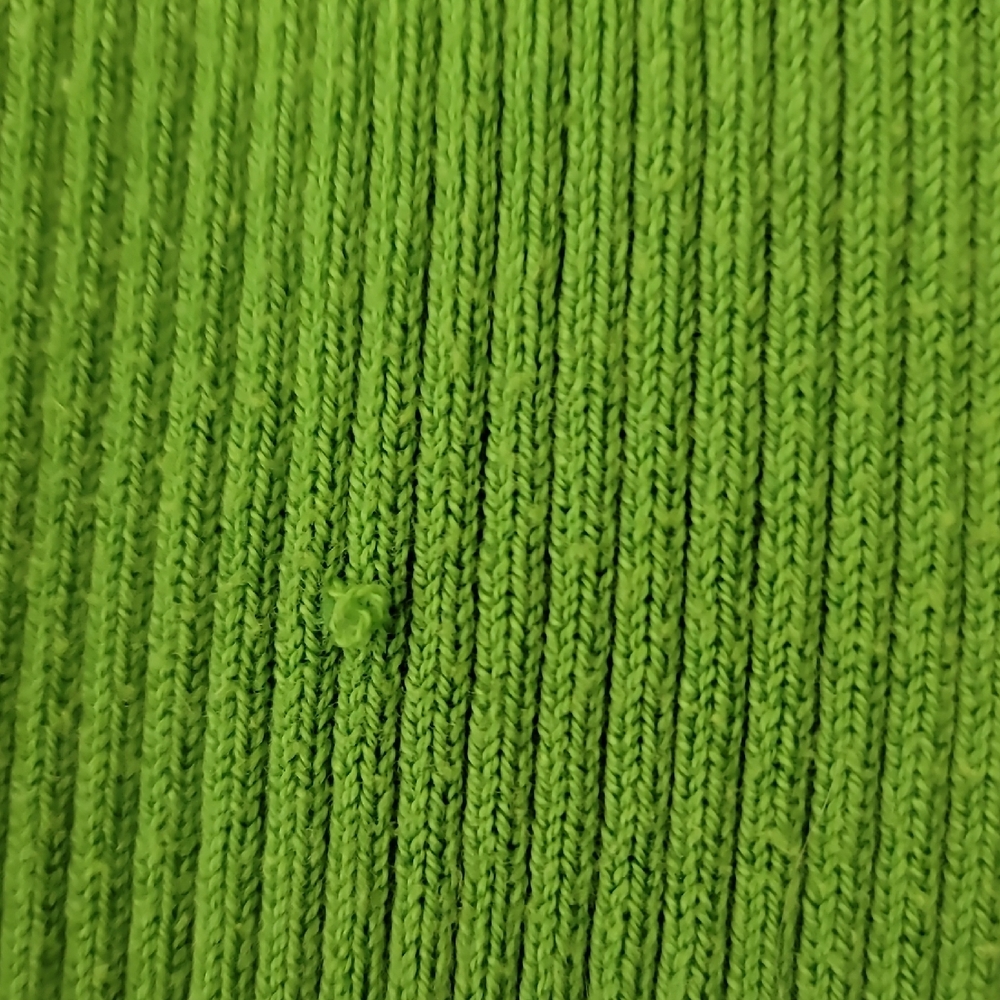 Green Ribbed Pinup Style Cartigan Sweater - Picture 11 of 12